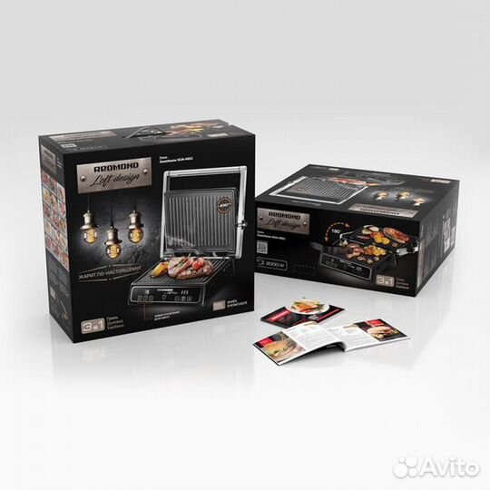 Электрогриль redmond SteakMaster RGM-M821, Чёрный