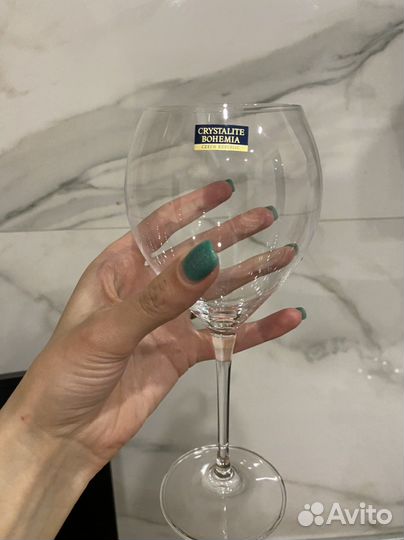 Бокалы для вина bohemia crystalite новые