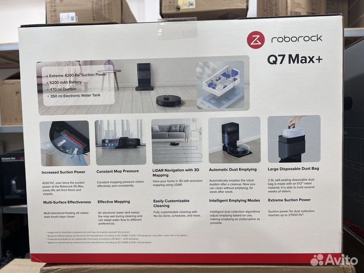 Робот-пылесос Roborock Q7 Max Plus черный