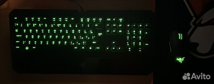 Игровая клавиатура и игровая мышь Razer