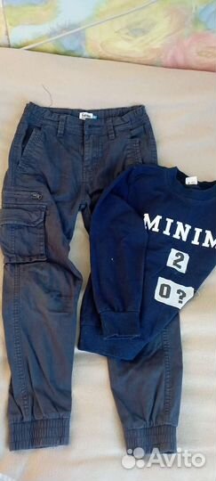 Вещи пакетом на мальчика 122 128