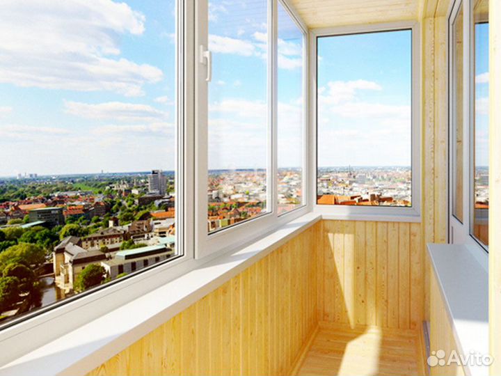 Остекление балконов и лоджий под ключ