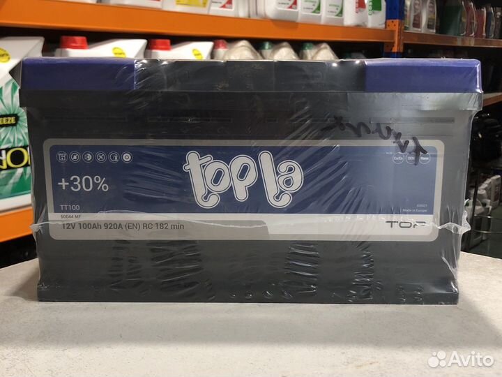 Аккумулятор topla Top 100 А/ч обратная R+ en920а