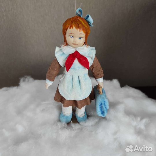 Ватные елочные игрушки