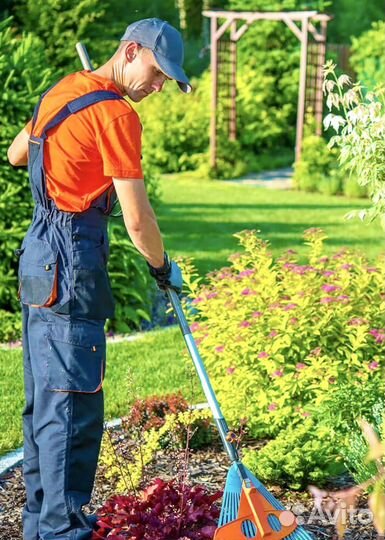 Работа садовник