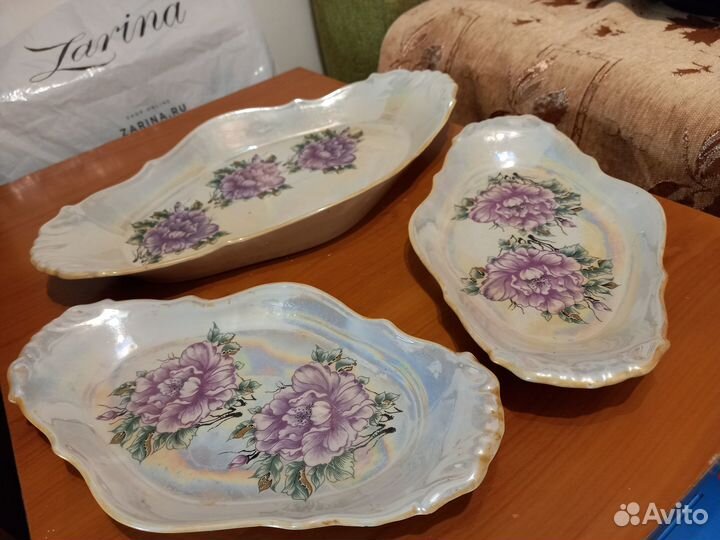 Сервиз из трех сервировочных блюд