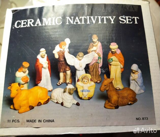 Фигурки для Рождественского вертепа винтаж