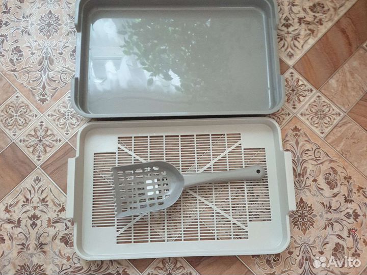 Лоток для кошек + совок новый