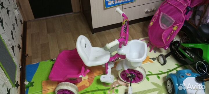 Велосипед детский с родительской ручкой