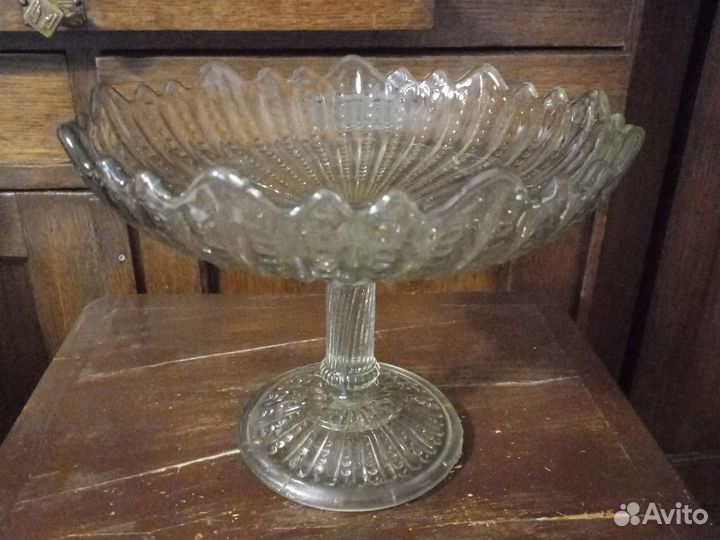 Антикварная ваза на ножке Мальцов