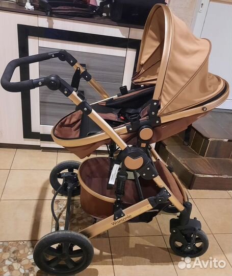 Коляска 2 в 1 + автолюлька Б/У