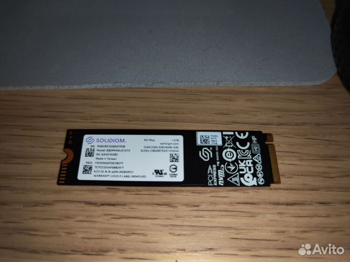 Intel solidigm p41 plus nvme 1 TB m.2 ssd
