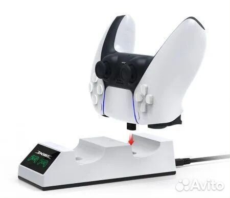 Зарядная станция для 2-x геймпадов DualSense dobe