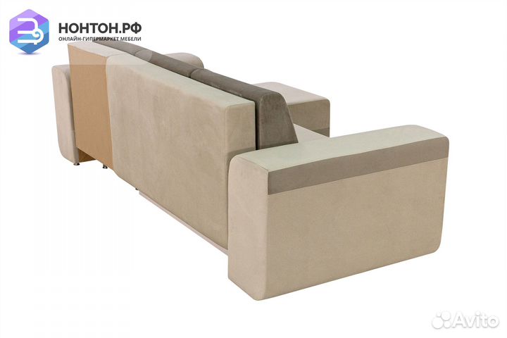 Диван угловой еврокнижка Марракеш бежевый