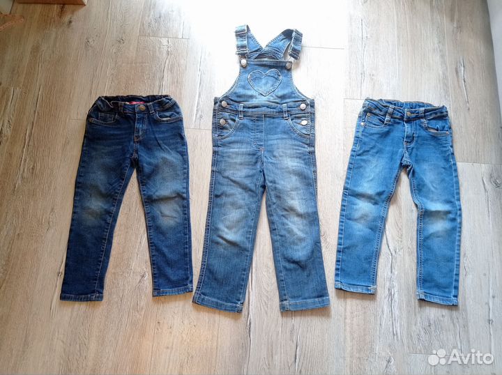 Джинсы для девочки 104