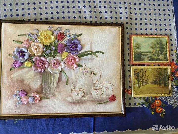 Картины-панно СССР, декоративная тарелка