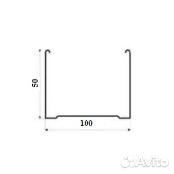 Профиль стоечный пс-2 50x50x3000 мм (0,6 мм)
