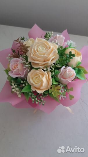 Букет из мыла как сувенир, декор, подарок