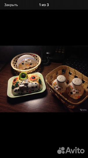 Наборы посуды: для специй, вазы,фруктовница и др