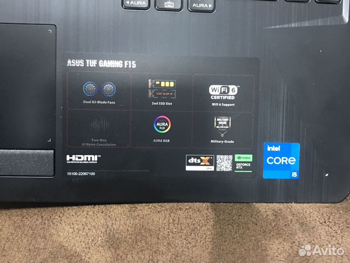 Игровой ноутбук Asus Tuf Gaming FX506H (новый) (L)