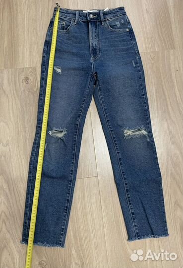 Новые Джинсы stradivarius mom slim 34