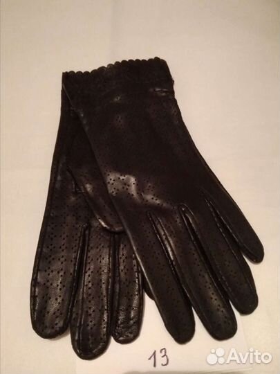 Перчатки женские кожаные новые