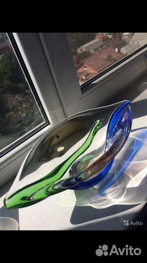 Ваза цветное стекло