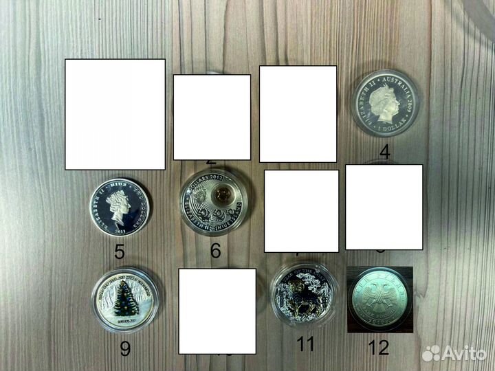 Серебряные монеты 925 999 и слитки 999