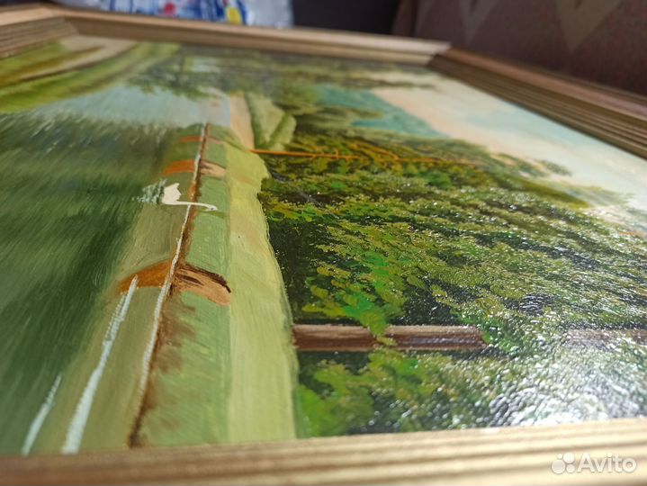 Картина маслом на холсте пейзаж Царицыно