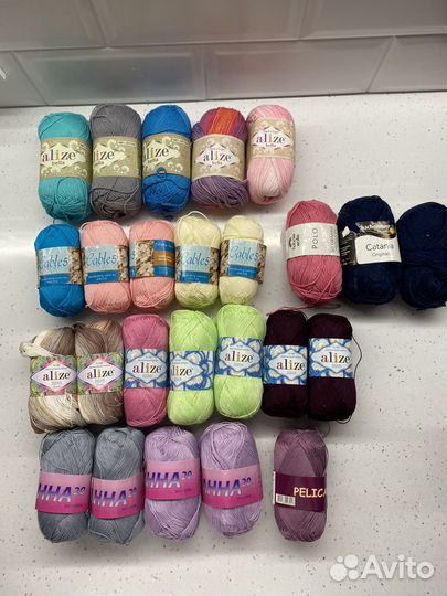 Пряжа для вязания 100 хлопок