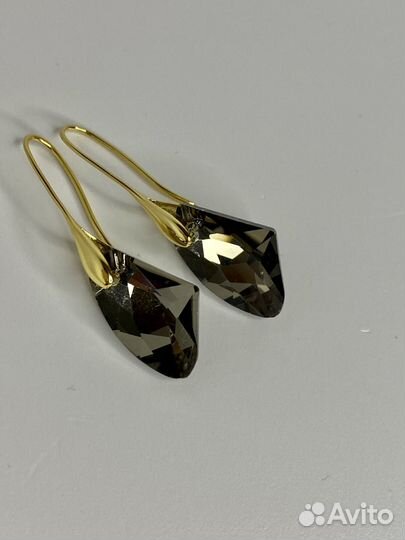 Серьги с оригинальными кристаллами Swarovski