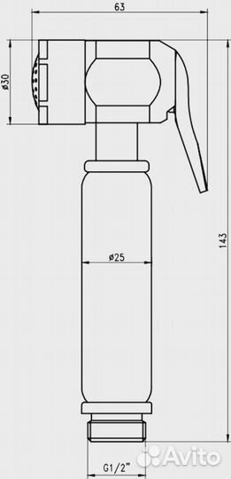 Гигиенический душ Savol SK-PQT08C