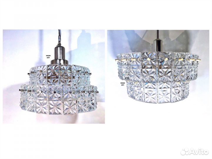 Люстра хрустальная на цепи СССР