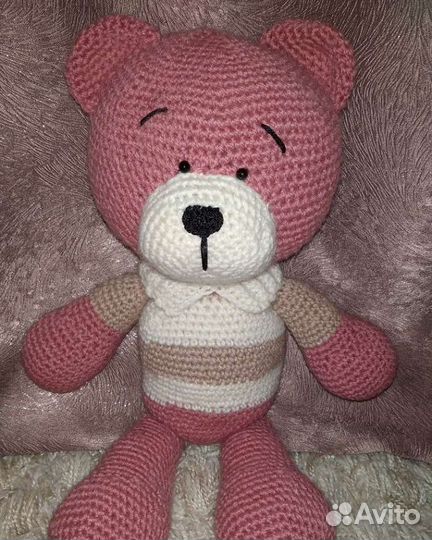 Вязаная игрушка. Мишка