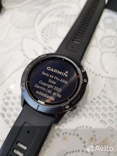 Часы Garmin fenix 6x pro solar titanium bracelet