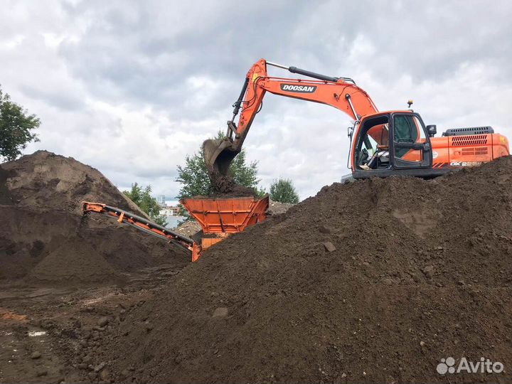 Плодородный грунт, почвогрунт для газона, земля