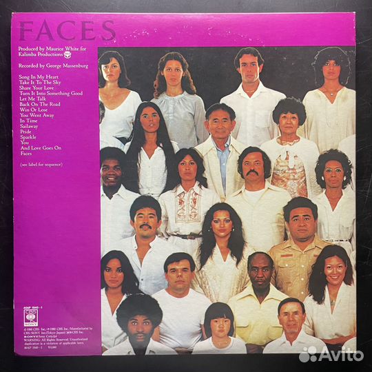 Earth, Wind & Fire – Faces 2LP (Япония 1980г.)
