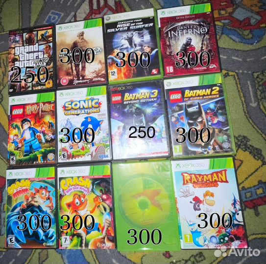 Диски и Джостик на xbox360 Цена в описании