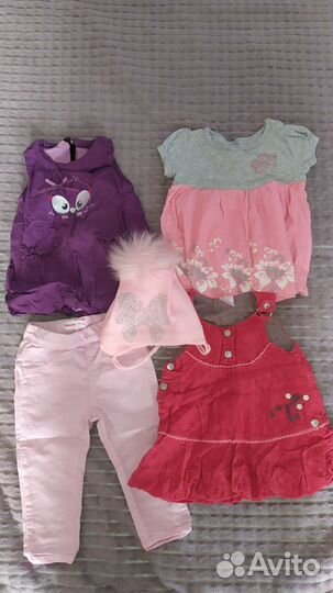 Вещи пакетом на девочку р 56-80