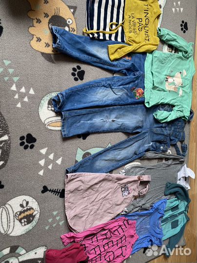 Вещи пакетом на девочку 110-116