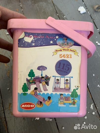 Конструктор детский пластмассовый atco 1988 года