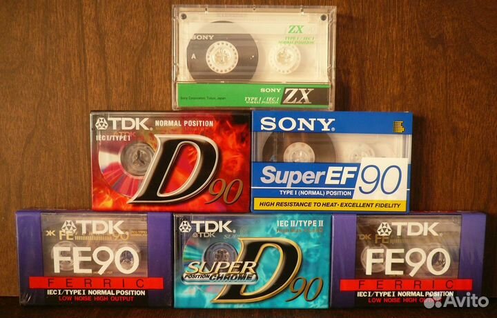 Аудиокассеты для магнитофона + чистые