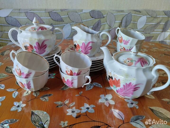 Сервиз чайный дфз Вербилки 27 предметов