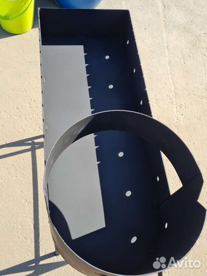 Мангал с печью под казан