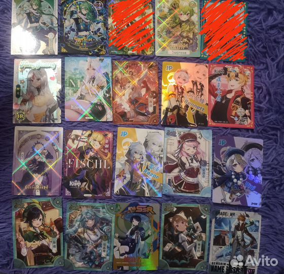 Коллекционные карточки геншин