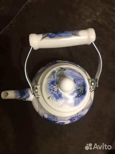 Чайник эмалированный бу