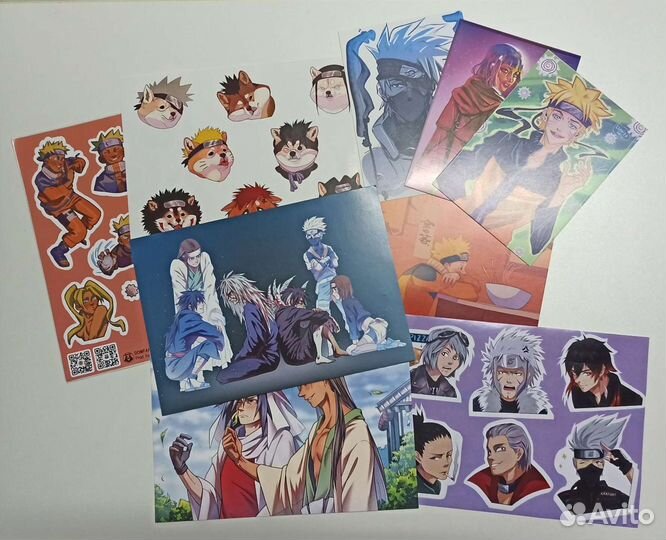 Открытки и стикеры Наруто