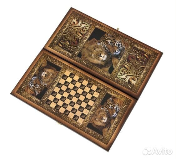 Нарды, Шашки, Наборы 2 в 1 из дерева