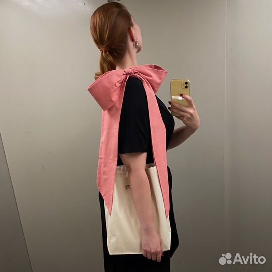 Шоппер с бантом (Polly's pink)