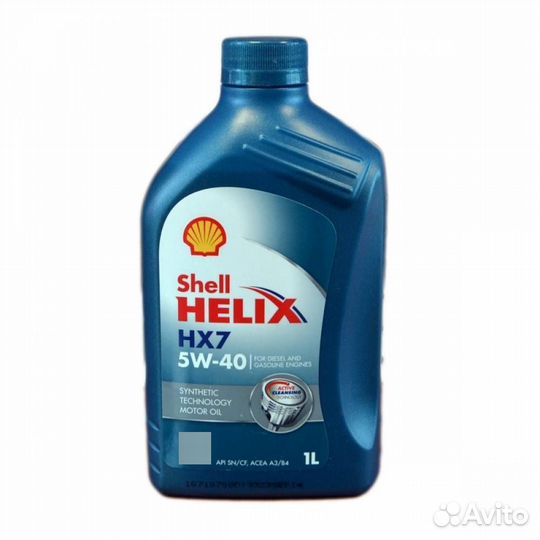 5w-40 Shell Helix HX7 1л